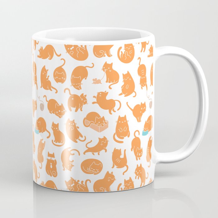 Meowers Cat Pattern Coffee Mug
