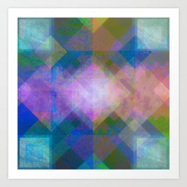 kaleidoscope Art Print | Pattern, Glitch, Digital, Rainbow, Kaleidoscope, Painting, Colorful, Marble 