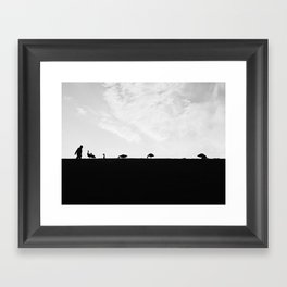 Black and White Framed Art Print