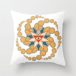 Crop circle Throw Pillow