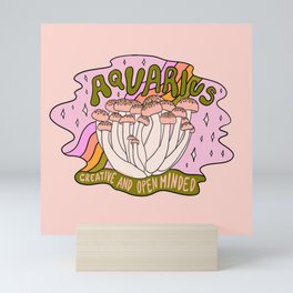Aquarius Mushroom Mini Art Print