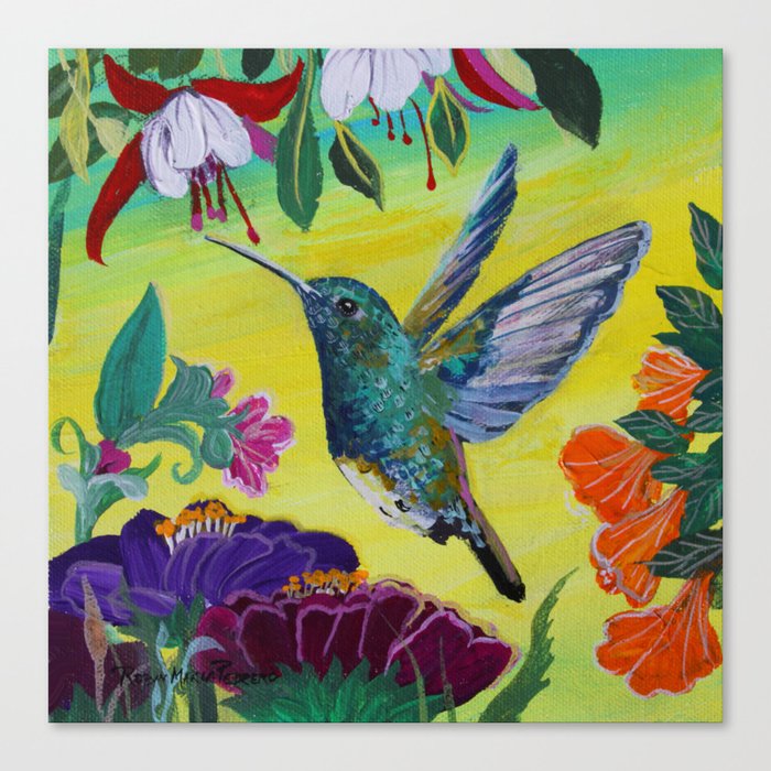 Hummingbird Follow Me  Canvas Print