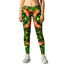 Daisy pattern of hope and peace. Leggings