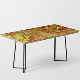 Dreamy Clay Trippy Abstract Artwork Coffee Table