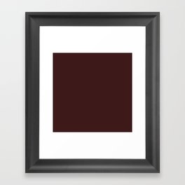 Cola Brown Framed Art Print