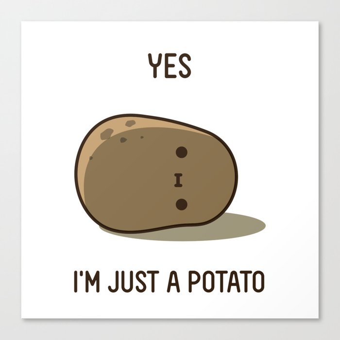 Cute Potato Canvas Print