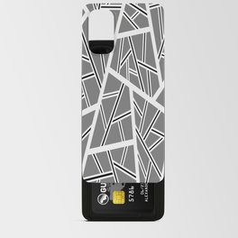 Abstract geometric pattern - gray. Android Card Case