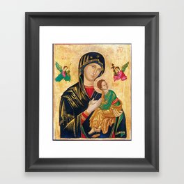 Our Mother of Perpetual Help Virgin Mary Framed Art Print