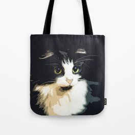Cute Black and White Tuxedo Cat Tote Bag