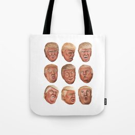 Faces Of Donald Trump Tote Bag