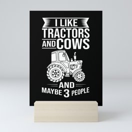 Tractor Farmer Driver Kids Seat Mini Art Print