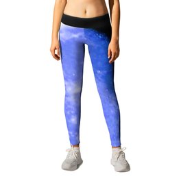 Icy Blue Moon Leggings | Color, Blue, Space, Sky, Lunar, Moon, Nature, Photograph, Society6, Photo 