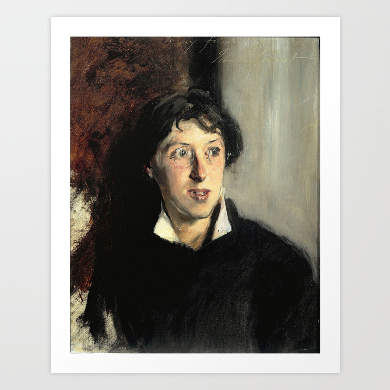 Portrait Of Vernon Lee By John Singer Sargent Vintage Fine Art Oil Painting Art Print By Artexpressiondesign Society6