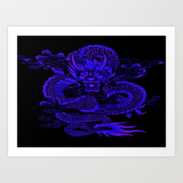 Epic Dragon Blue Kunstdrucke Epic Dragon Blue Kunstdrucke