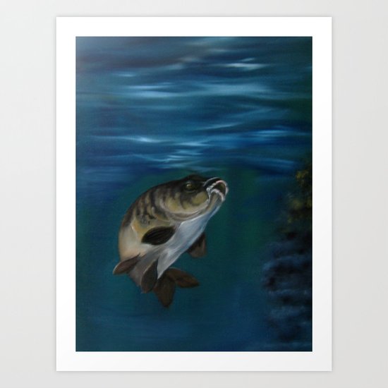 Mirror Carp Art Print