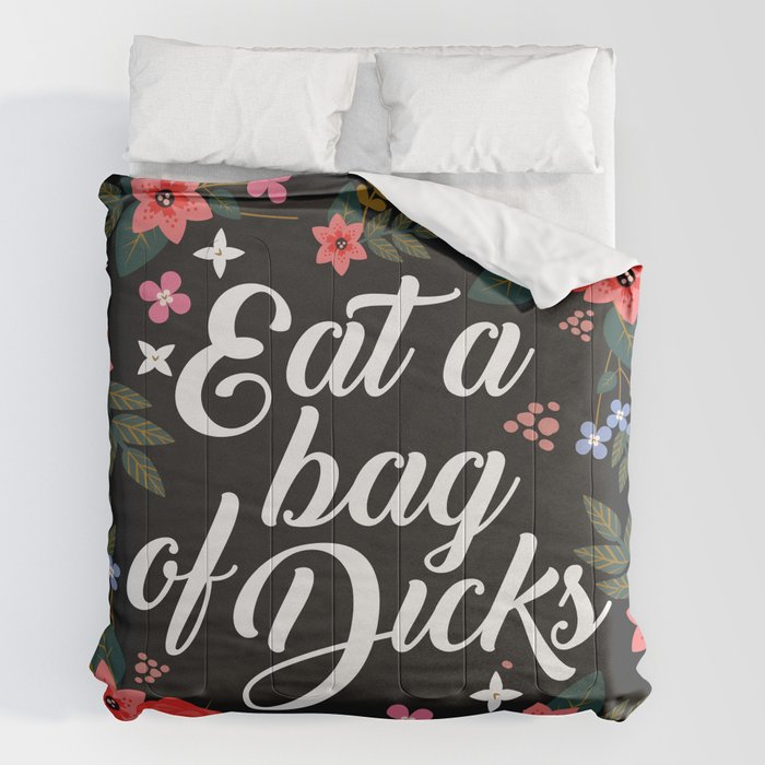 Funny Throw Pillows, Eat a Bag of Dicks Funny Throw Pillow