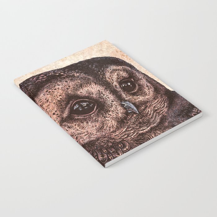 Tawny Owl Pink Notebook