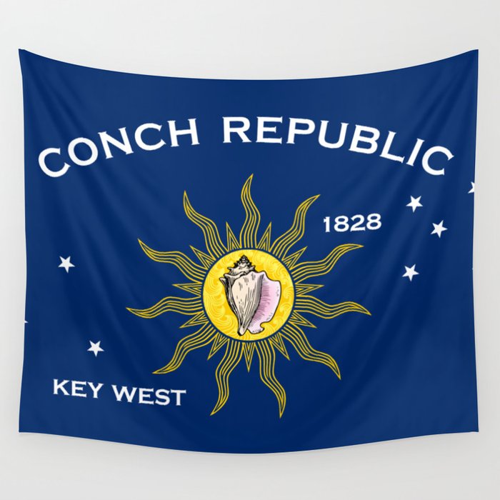 Conch Republic Flag Wall Tapestry