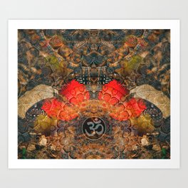 Om Butterflies  Art Print