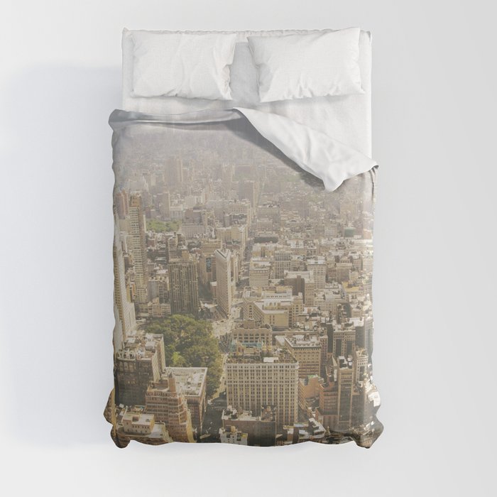 Hazy City - Manhattan Duvet Cover