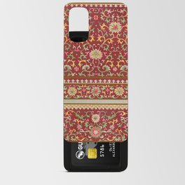 Red flower pattern Android Card Case