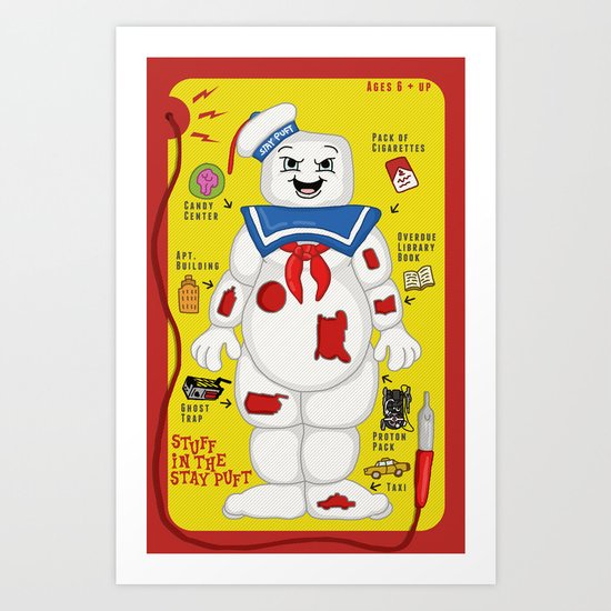 Stuff in the Stay Puft Art Print