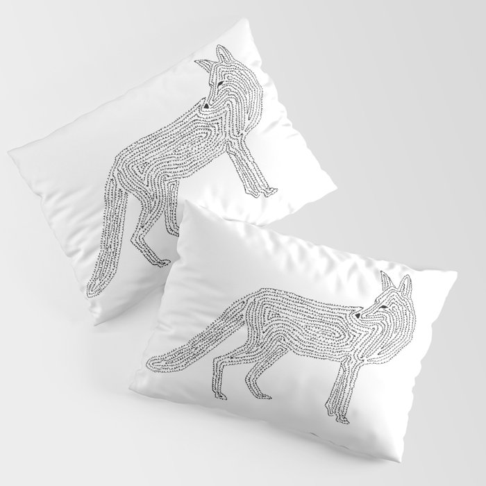 A Minimalist Fox Pillow Sham