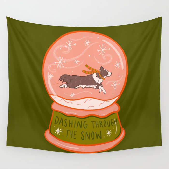 Dashing Through the Snow Wall Tapestry