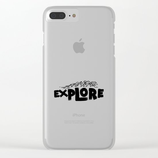 EXPLORE Clear iPhone Case