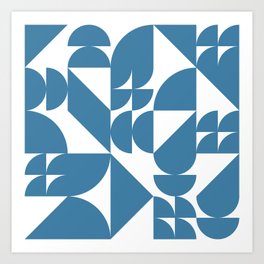 Geometrical modern classic shapes composition 17 Art Print