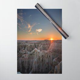 South Dakota Sunset - Dusk in the Badlands Wrapping Paper
