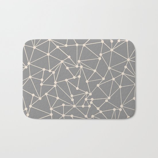 Ab Out Spots Grey Bath Mat