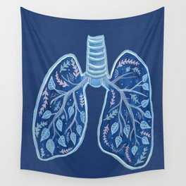 Botanical Lungs - Breathe Deep  Wall Tapestry