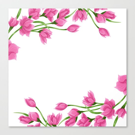 Roses crown Canvas Print