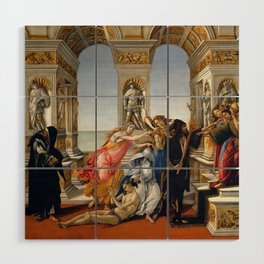 Botticelli - Calumny of Apelles Wood Wall Art