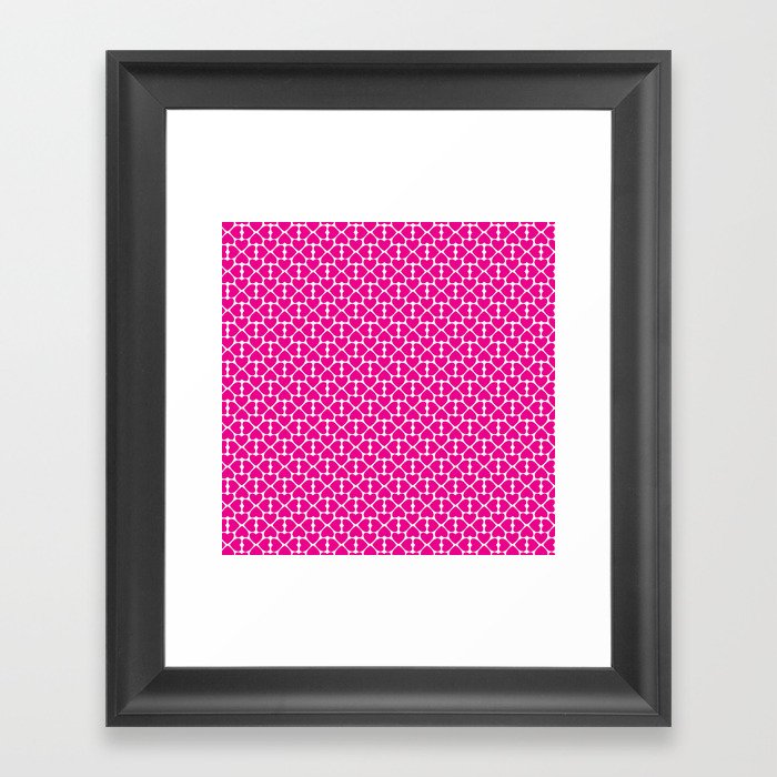 Pink Trefoil Framed Art Print