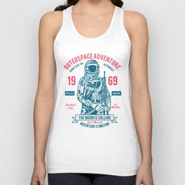 Outer space Adventure - Born to be an astronaut Unisex Tank Top