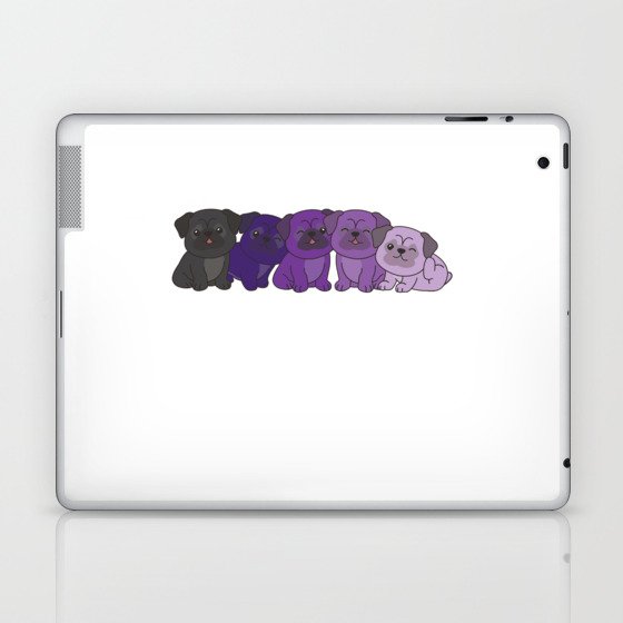 Enbian Flag Pug Pride Lgbtq Cute Dogs Laptop & iPad Skin