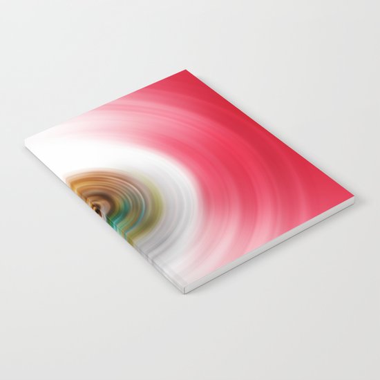 Green, White and Red Swirl Notebook