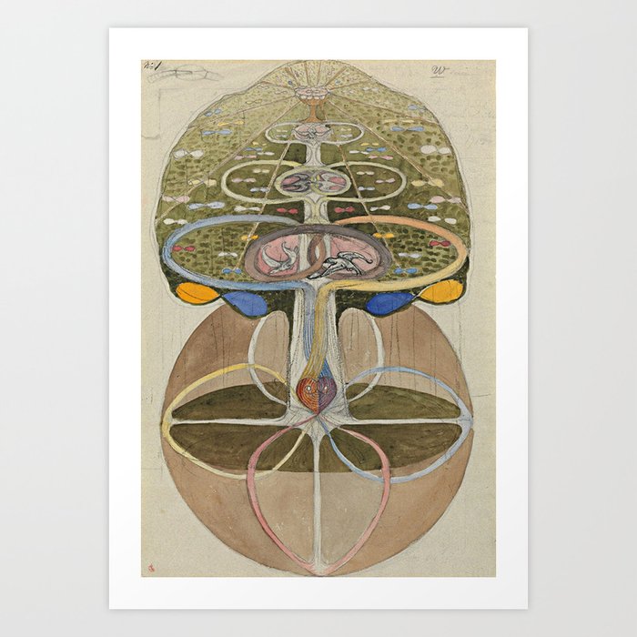 Hilma af Klint Tree of Knowledge No. 1 (1913) Art Print