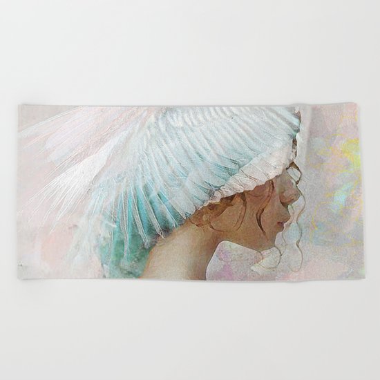 Portrait of a memory Beach Towel