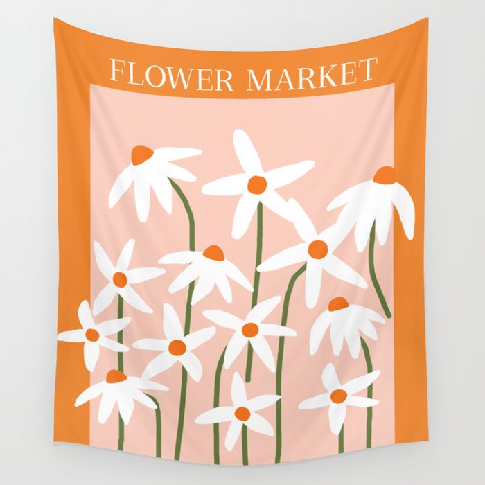 Flower Market - Echinacea #1 Wall Tapestry