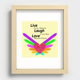 Live Laugh Love Recessed Framed Print