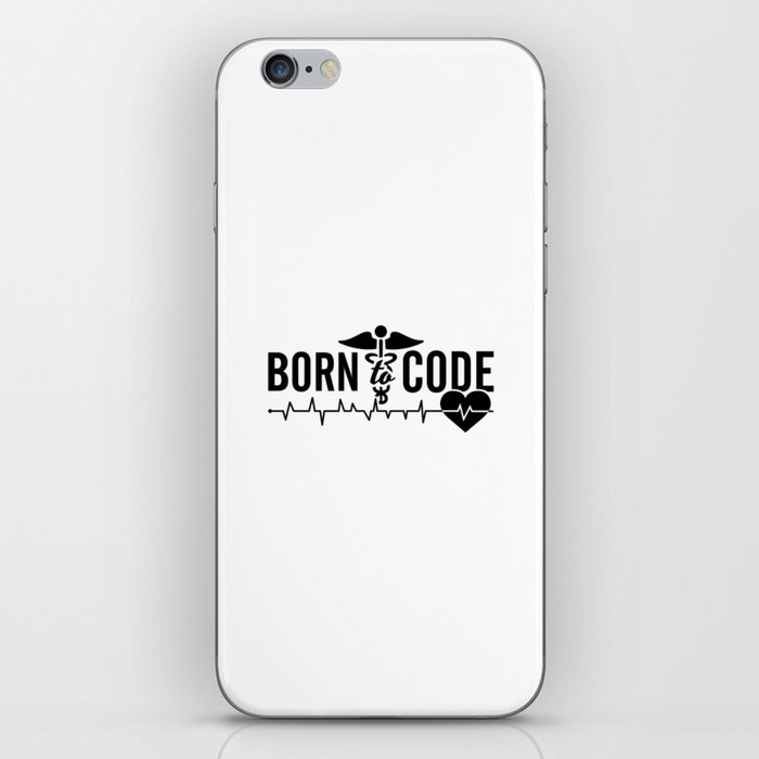 Born To Code Medical Coder Programmer ICD Coding iPhone Skin