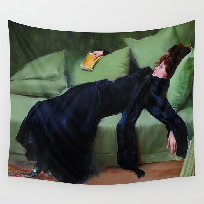 Jove Decadent (decadent youth) by Ramon Casas from 1899 Wall Tapestry