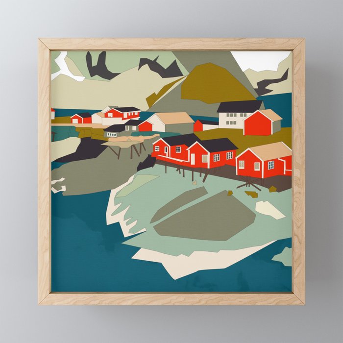Norway, Lofoten Framed Mini Art Print