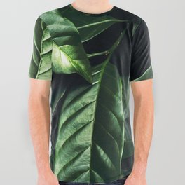 Green Fern Leaves All Over Graphic Tee