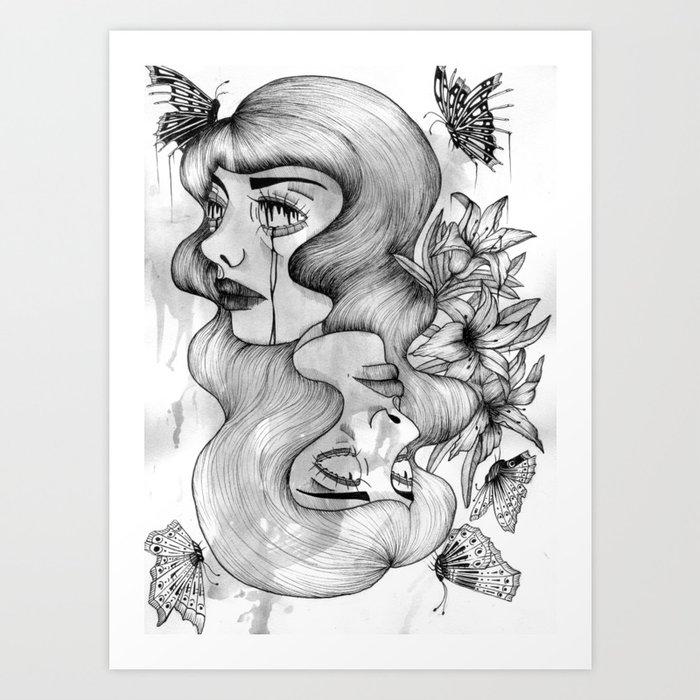 Two Faced Art Print