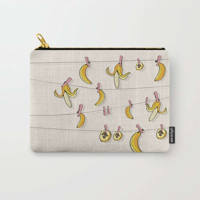 Bananas on clothespins Carry-All Pouch
