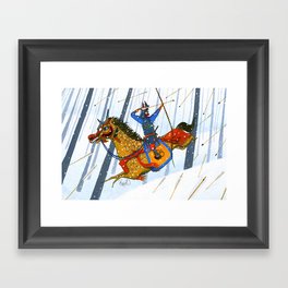 Year of the Horse 午 Framed Art Print